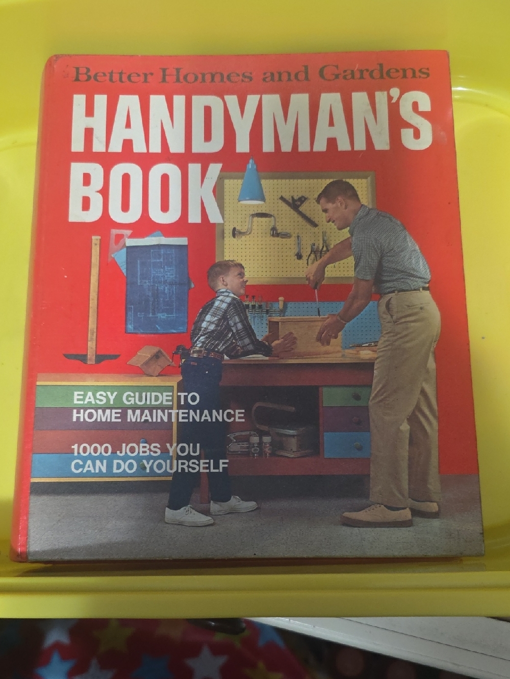 Vintage 1970's Better Homes and Gardens Handyman's Book - Red Cover